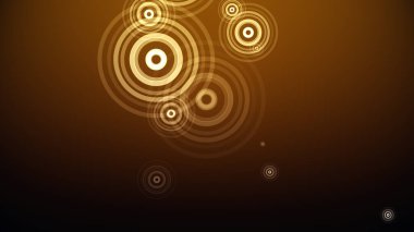 Çemberler renkli bir arkaplanda ortaya çıkar