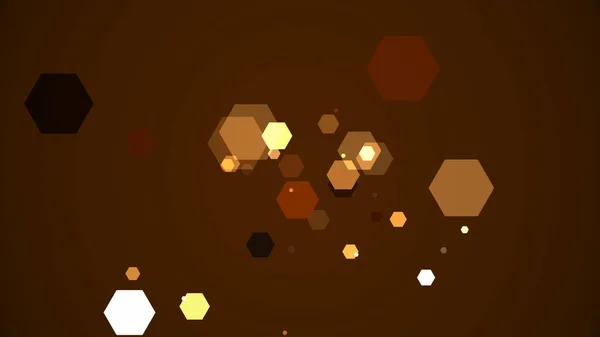 Hexagons Felbukkan Egy Színes Háttér — Stock Fotó