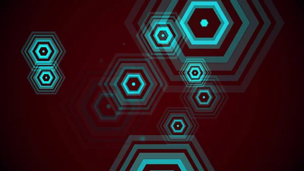 Hexagons Spring Colorful Background — Stock Photo, Image