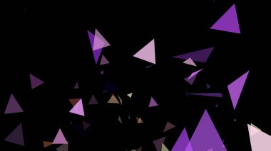 Üçgen siyah bir arkaplanda belirir.