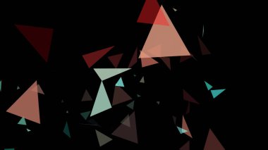 Üçgen siyah bir arkaplanda belirir.