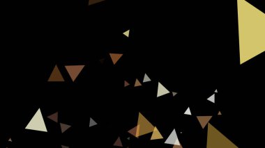 Üçgen siyah bir arkaplanda belirir.