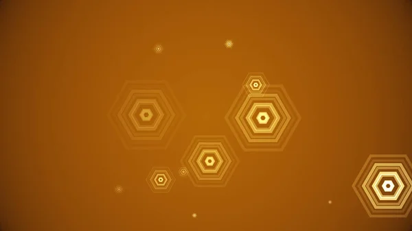 Hexagons Felbukkan Egy Színes Háttér — Stock Fotó