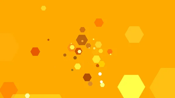 Hexagons Surgissent Sur Fond Coloré — Photo