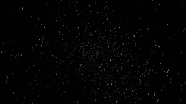 Parçacıklar Siyah Arkaplanda Ortaya Çıkar — Stok fotoğraf
