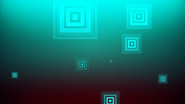 Quadrate Entstehen Auf Einem Farbenfrohen Hintergrund — Stockfoto