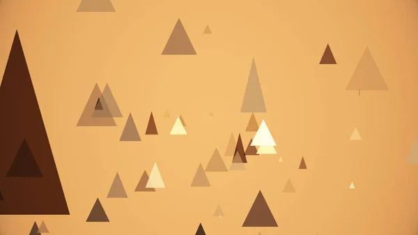 Triângulos Surgem Fundo Colorido — Fotografia de Stock