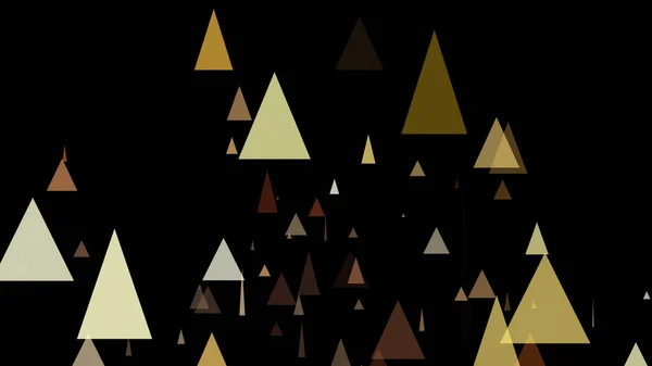 Τρίγωνο Αναδύεται Μαύρο Φόντο — Φωτογραφία Αρχείου