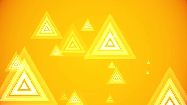 Triángulos Brotan Sobre Fondo Colorido — Foto de Stock