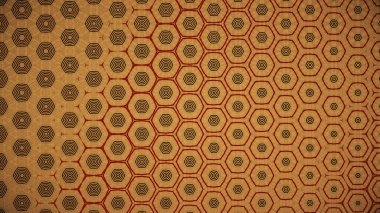 Kalıbın bir kaleydoskop gibi değiştiği bir resim