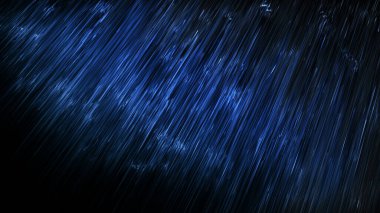 Siyah arkaplana düşen yağmur görüntüsü