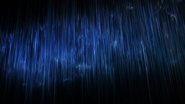 Siyah arkaplana düşen yağmur görüntüsü