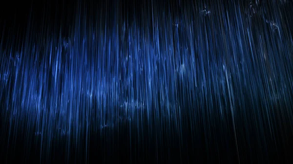 Siyah arkaplana düşen yağmur görüntüsü