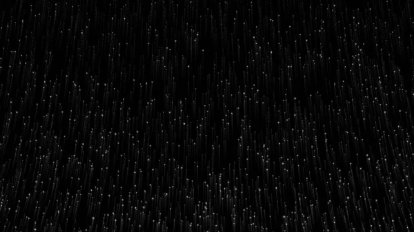 Glittering Particles Rising Black Background Particles — Stock Photo, Image