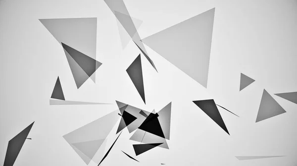 白い背景に三角形が立ち上がるイメージ — ストック写真