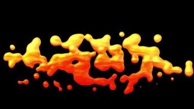 Hücre bölünmesi gibi sıvılaşan metal görüntüsü