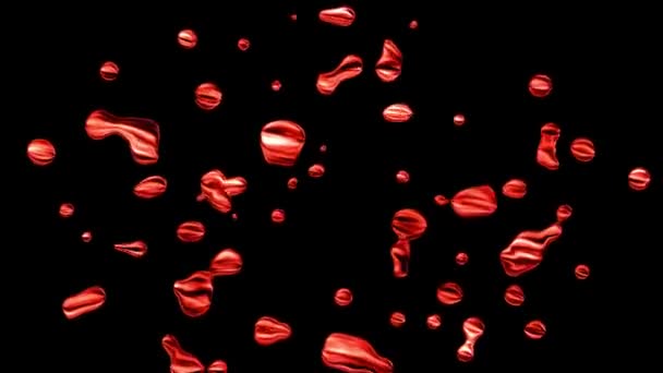金属液化样细胞分裂图像 — 图库视频影像