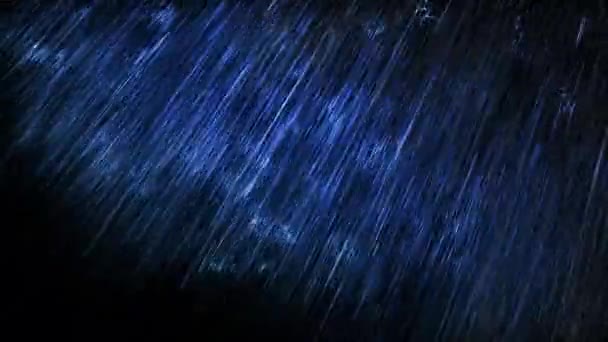 Кадры Цикла Дождя Черном Фоне — стоковое видео