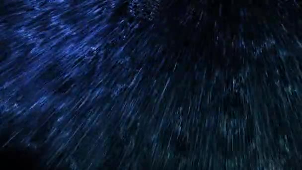Loop Aufnahmen Von Regen Auf Schwarzem Hintergrund — Stockvideo