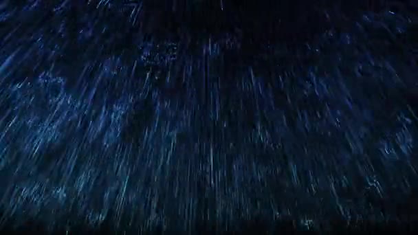Hurok Felvétel Eső Esik Fekete Háttér — Stock videók