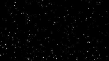 Siyah arkaplanda parlayan parçacıklar, parçacıklar