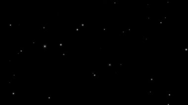 Siyah arkaplanda parlayan parçacıklar, parçacıklar