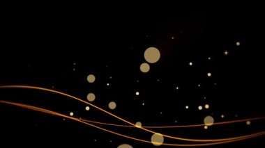 Siyah arkaplanda sallanan çizgi canlandırması