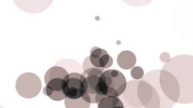 Beyaz arka planda parlayan dairelerin bir resmi