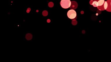 Işıl ışıl kırmızı parçacıkların L büyüklüğünde bir video.