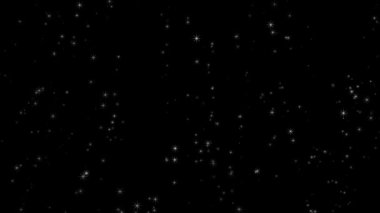 Beyaz parıldayan yıldızlarla döngü videosu