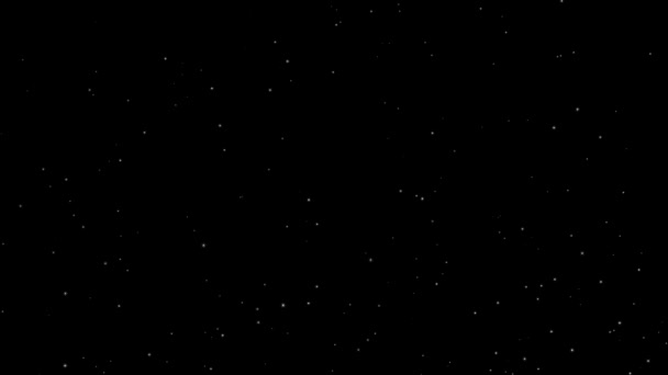 黒の背景に浮かび上がる粒子 — ストック動画