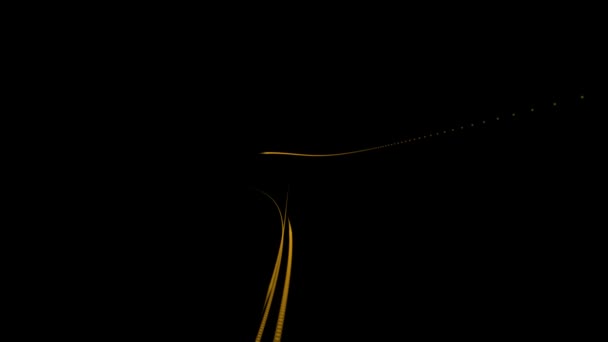 Тремтяча Анімація Лінії Чорному Тлі — стокове відео