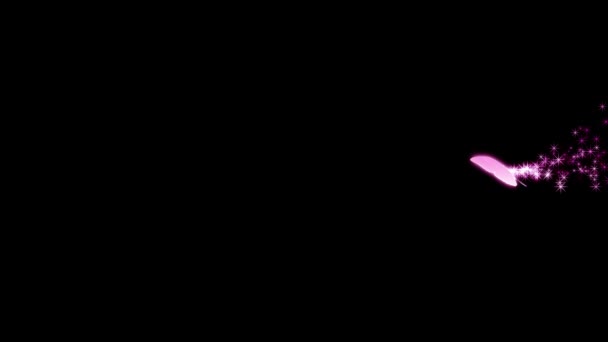 Видео Танцующих Розовых Бабочек Дрессировщика Размер — стоковое видео
