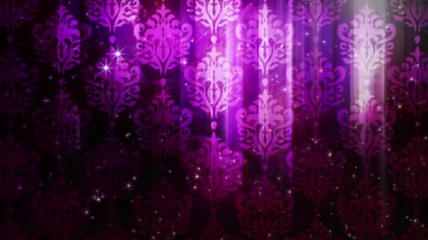 Glitter Dances Colored Background Light Moves Left Right — Stock Video