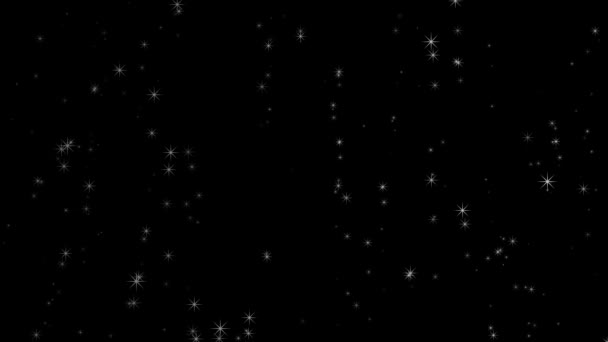 Buclă Video Stele Strălucitoare Albe — Videoclip de stoc
