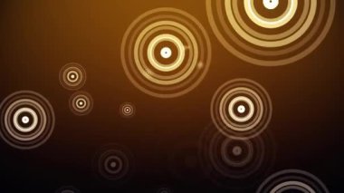 Çemberler renkli bir arkaplanda ortaya çıkar