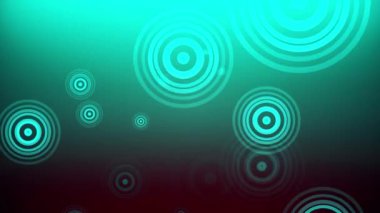 Çemberler renkli bir arkaplanda ortaya çıkar