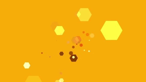 Hexagons Våren Upp Färgstark Bakgrund — Stockvideo