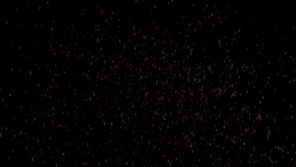 Parçacıklar Siyah Arkaplanda Ortaya Çıkar — Stok video