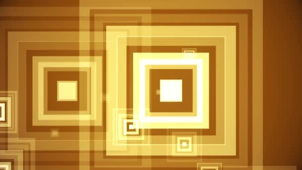 Quadrate Entstehen Auf Einem Farbenfrohen Hintergrund — Stockvideo