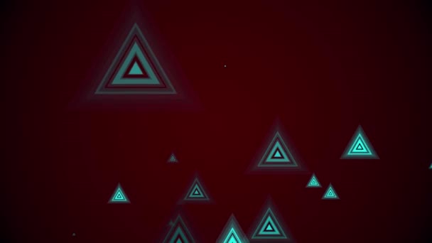Трикутники Піднімаються Барвистий Фон — стокове відео
