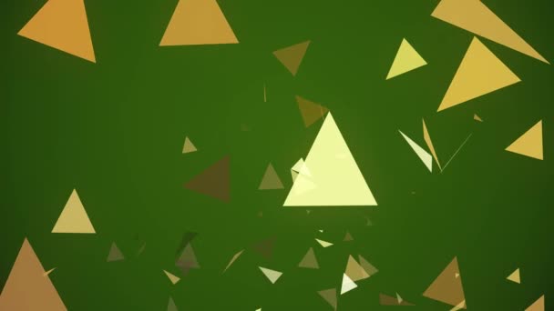 Driehoeken Lente Een Kleurrijke Achtergrond — Stockvideo