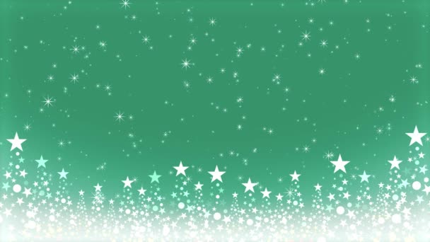クリスマスツリーのビデオ映像と色の背景とともにキラキラ — ストック動画