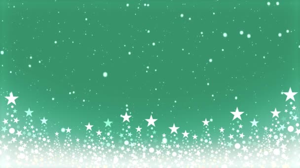 Filmati Neve Caduta Albero Natale Sfondo Colorato Meno Neve — Video Stock