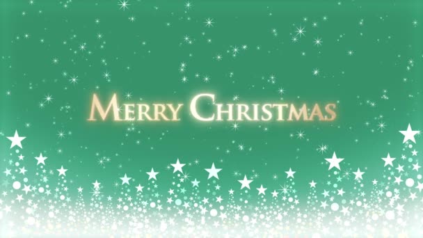 크리스마스 트리와 크리스마스 글자로 뒤덮인 색깔있는 — 비디오