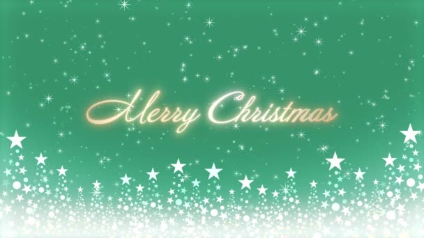 크리스마스 트리와 크리스마스 글자로 뒤덮인 색깔있는 — 비디오