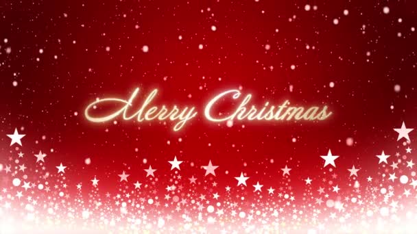 圣诞树和色彩斑斓的背景 上面挂满了雪花和圣诞信笺 — 图库视频影像