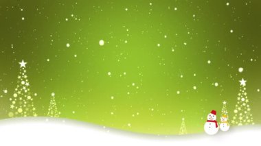 Kardan adamların karda yürüme videosu (döngü videosu)