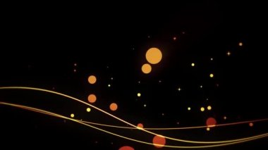 Siyah arkaplanda sallanan çizgi canlandırması