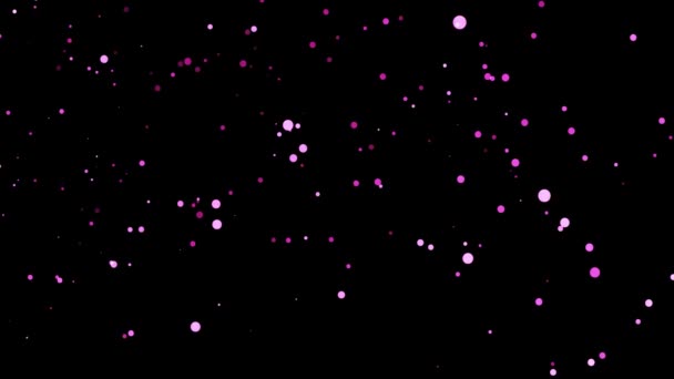 カラフルな輝く粒子のビデオが所定の位置に滞在 — ストック動画